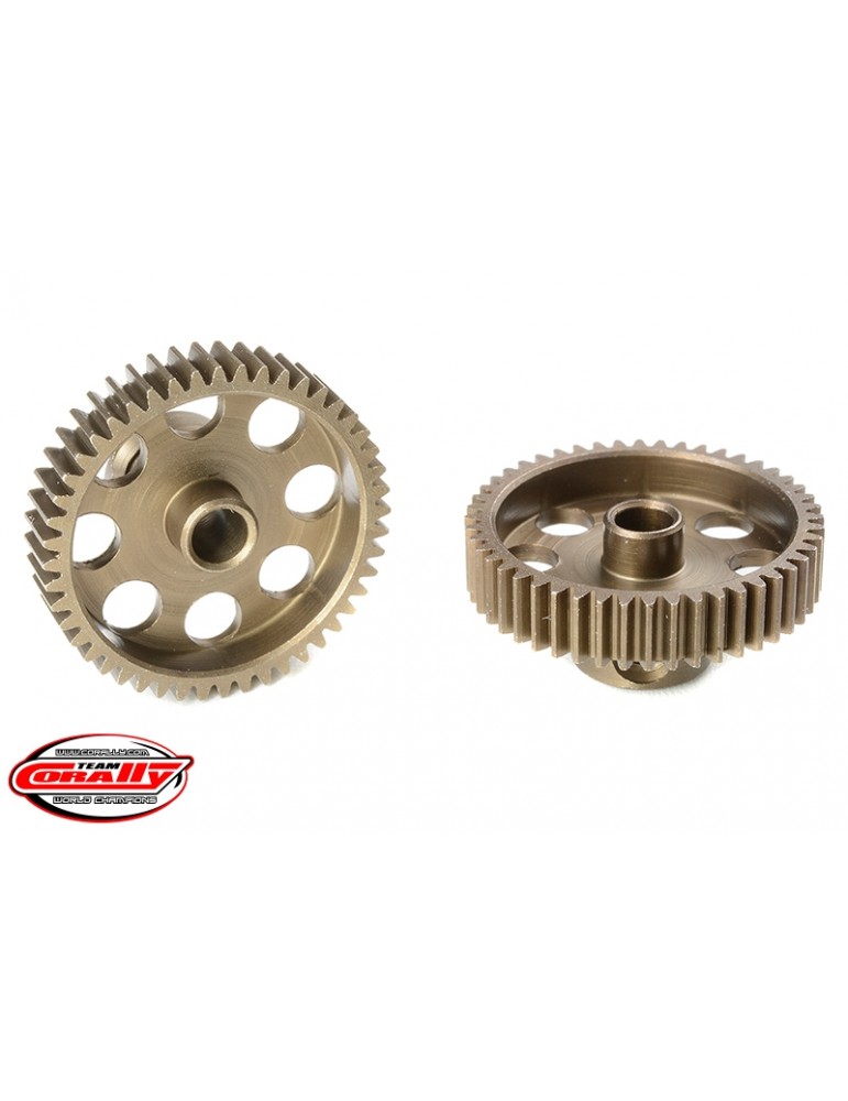 64DP Pinion - Short - Hardened Steel - 48 Teeth - Shaft Dia. 3.17mm