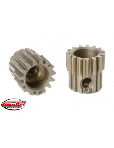 48DP Pinion - Short - Hardened Steel - 15 Teeth - Shaft Dia. 3.17mm