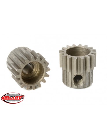 48DP Pinion - Short - Hardened Steel - 16 Teeth - Shaft Dia. 3.17mm