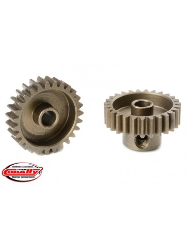 48DP Pinion - Short - Hardened Steel - 27 Teeth - Shaft Dia. 3.17mm