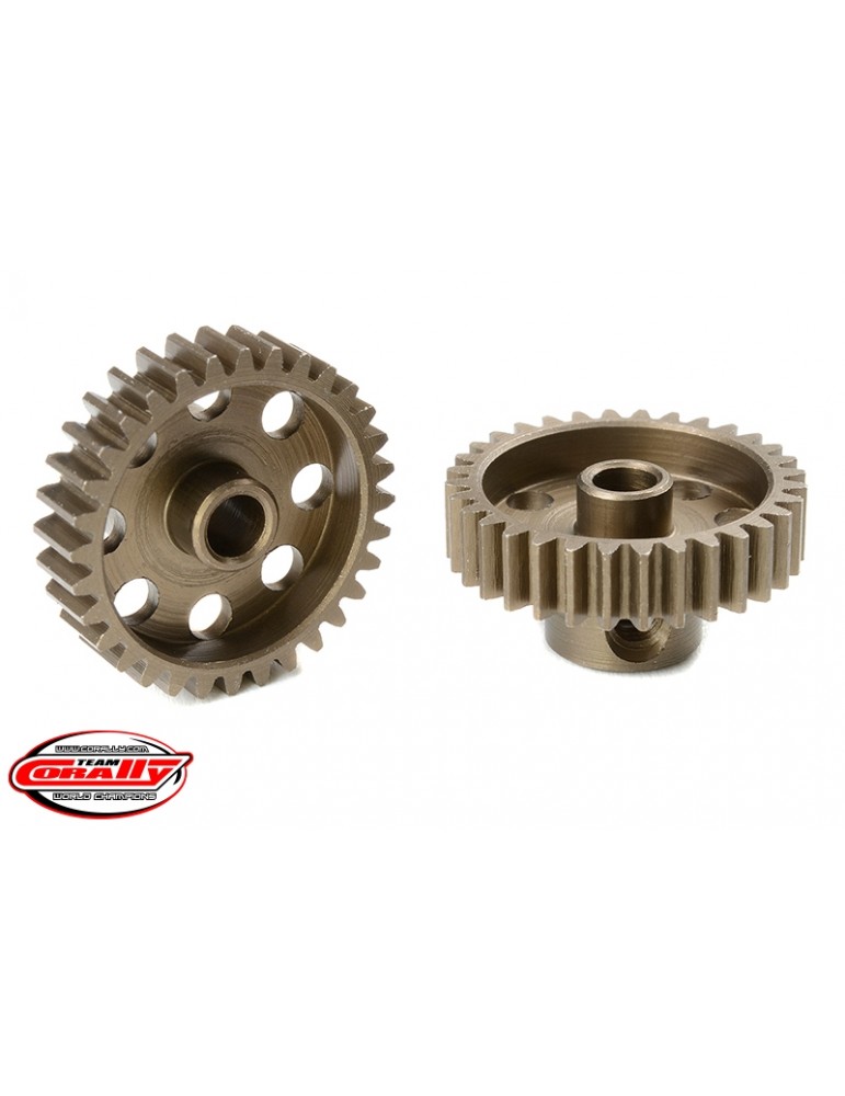 48DP Pinion - Short - Hardened Steel - 32 Teeth - Shaft Dia. 3.17mm