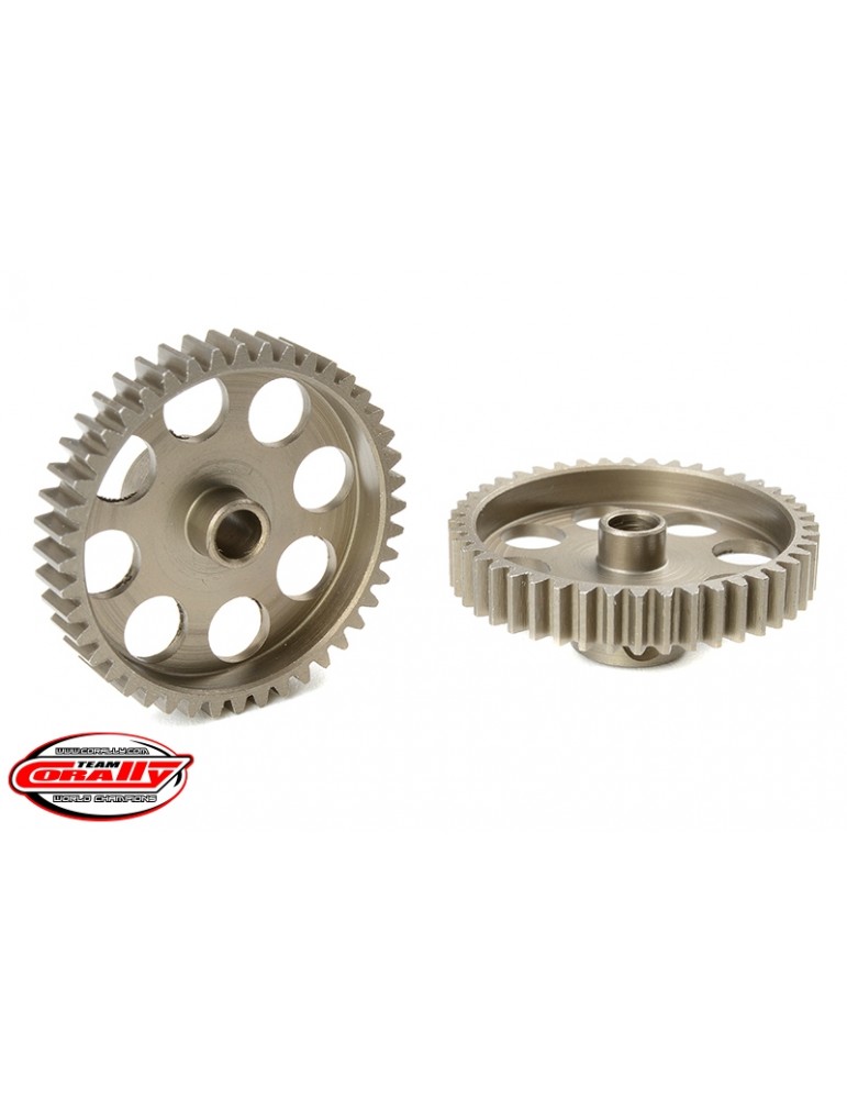 48DP Pinion - Short - Hardened Steel - 44 Teeth - Shaft Dia. 3.17mm