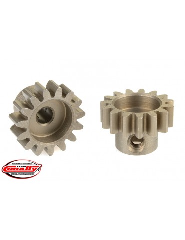 32DP Pinion - Short - Hardened Steel - 15 Teeth - Shaft Dia. 3.17mm