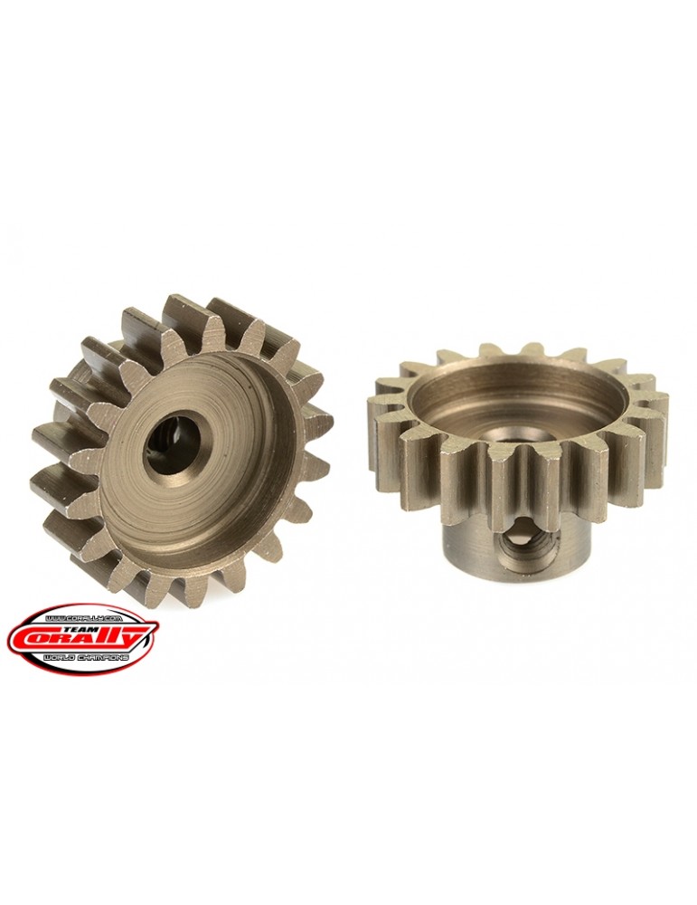 32DP Pinion - Short - Hardened Steel - 18 Teeth - Shaft Dia. 3.17mm