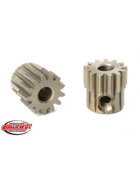M0.6 Pinion - Short - Hardened Steel - 13 Teeth - Shaft Dia. 3.17mm