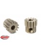 M0.6 Pinion - Short - Hardened Steel - 13 Teeth - Shaft Dia. 3.17mm