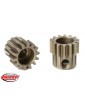 M0.6 Pinion - Short - Hardened Steel - 14 Teeth - Shaft Dia. 3.17mm