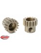 M0.6 Pinion - Short - Hardened Steel - 15 Teeth - Shaft Dia. 3.17mm