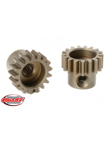 M0.6 Pinion - Short - Hardened Steel - 17 Teeth - Shaft Dia. 3.17mm