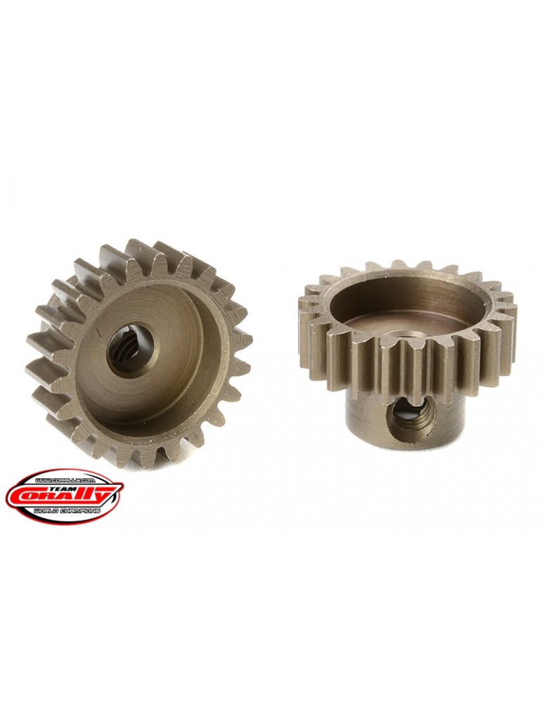 M0.6 Pinion - Short - Hardened Steel - 22 Teeth - Shaft Dia. 3.17mm