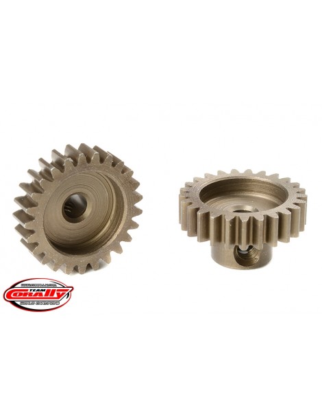 M0.6 Pinion - Short - Hardened Steel - 25 Teeth - Shaft Dia. 3.17mm