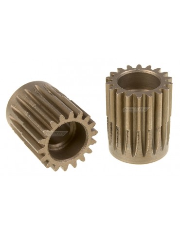48DP Pinion - Short - Hardened Steel - 18 Teeth - Shaft Dia. 5.00mm