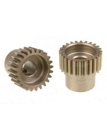 48DP Pinion - Short - Hardened Steel - 24 Teeth - Shaft Dia. 5.00mm