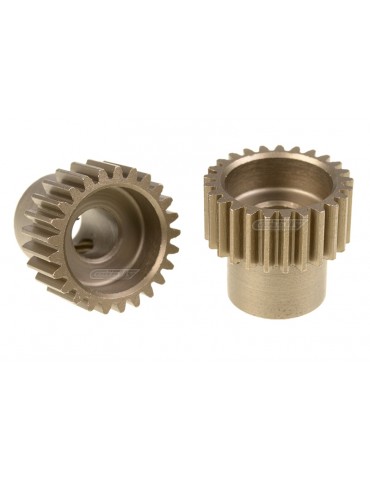 48DP Pinion - Short - Hardened Steel - 25 Teeth - Shaft Dia. 5.00mm