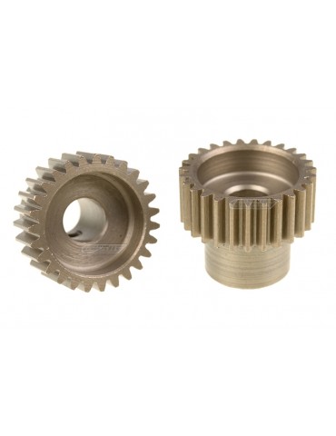 48DP Pinion - Short - Hardened Steel - 27 Teeth - Shaft Dia. 5.00mm