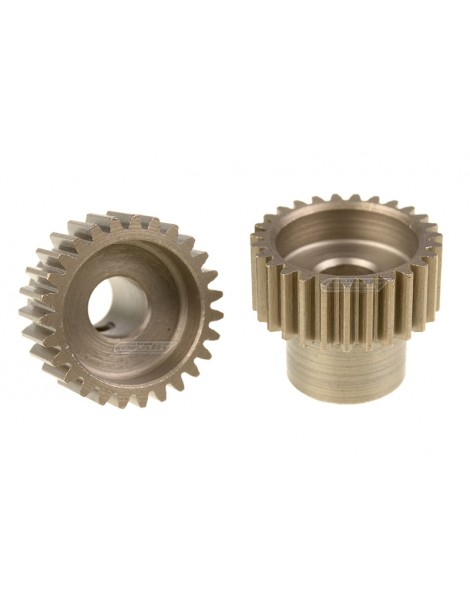 48DP Pinion - Short - Hardened Steel - 27 Teeth - Shaft Dia. 5.00mm