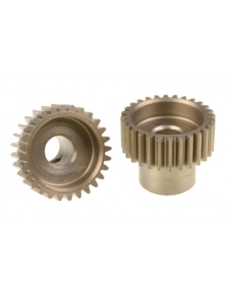 48DP Pinion - Short - Hardened Steel - 28 Teeth - Shaft Dia. 5.00mm