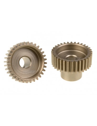 48DP Pinion - Short - Hardened Steel - 32 Teeth - Shaft Dia. 5.00mm