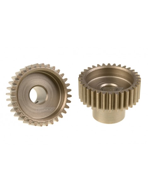 48DP Pinion - Short - Hardened Steel - 32 Teeth - Shaft Dia. 5.00mm
