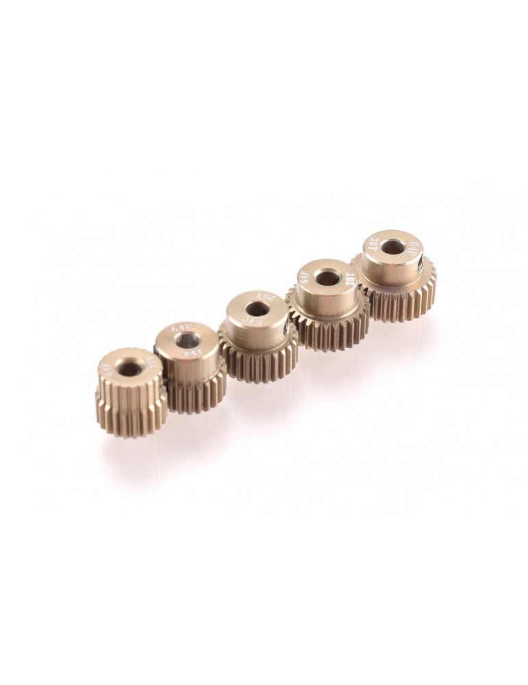64dp Aluminium Pinion 5-Pack Even (22,24,26,28,30T)