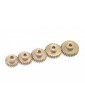 Modul 0.6 Aluminium Pinion 5-Pack Odd (21,23,25,27,29T)