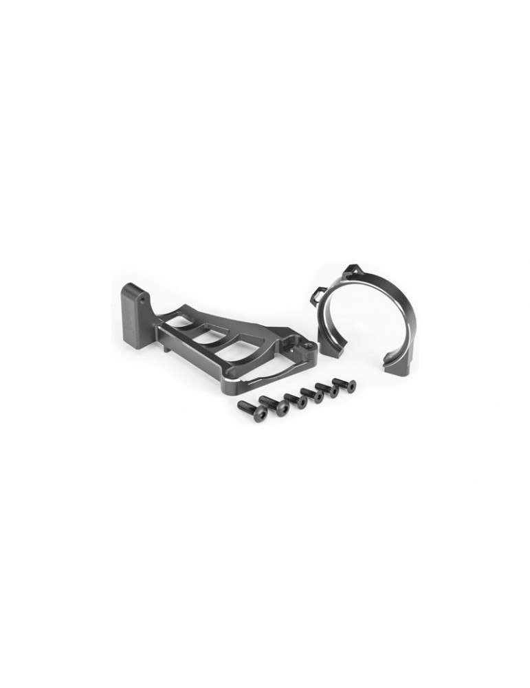 Traxxas Motor mounts (gray-anodized aluminum) (for use with 3461)