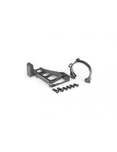 Traxxas Motor mounts (gray-anodized aluminum) (for use with 3461)