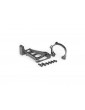 Traxxas Motor mounts (gray-anodized aluminum) (for use with 3461)
