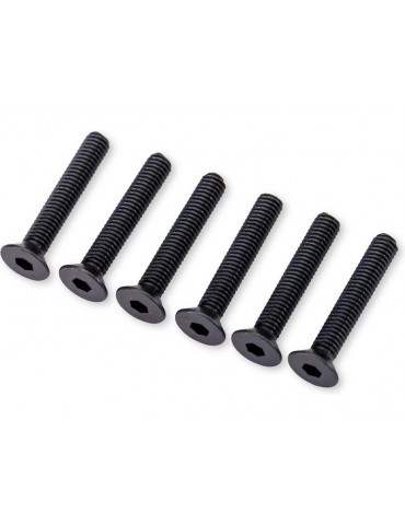 Traxxas Screws, M3x18mm countersunk (hex drive) (6)