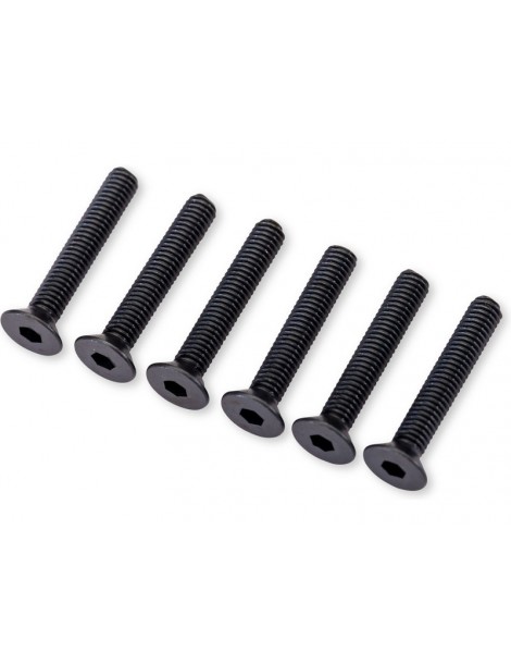 Traxxas Screws, M3x18mm countersunk (hex drive) (6)