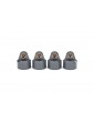 Traxxas Shock caps, aluminum (gray-anodized), GT-Maxx, shocks (4)