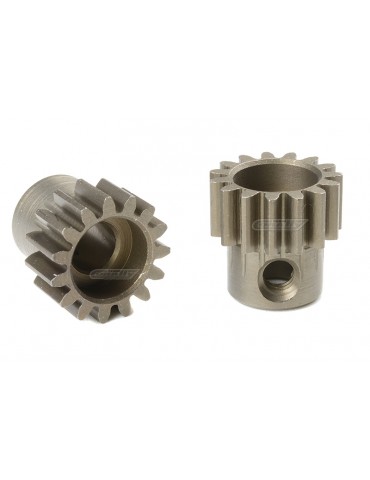 32DP Pinion - Short - Hardened Steel - 15 Teeth - Shaft Dia. 5.00mm