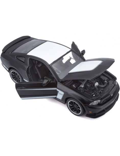 Modeliukas Ford Mustang Boss 302 1:24 juodos matinės spalvos Maisto – CyborgShop