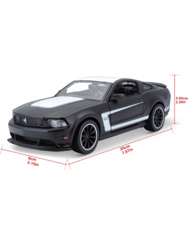 Modeliukas Ford Mustang Boss 302 1:24 juodos matinės spalvos Maisto – CyborgShop
