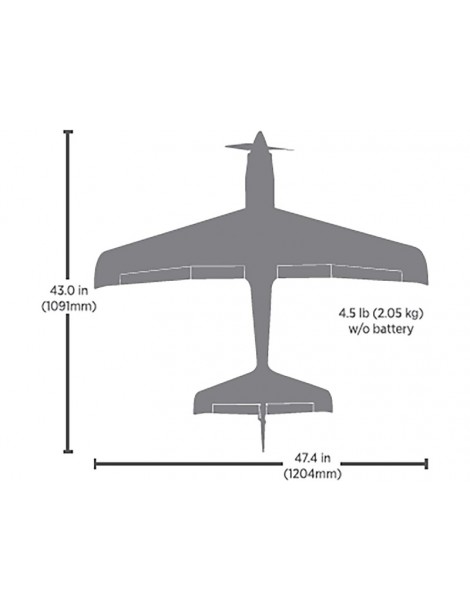 E-flite V1200 1.2m BNF Basic AS3X+ SAFE Select