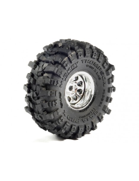 Pro-Line 1/30 Baja Pro X Front/Rear Mounted Chrome Beast Tires (4): Axial SCX30