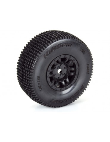 Pro-Line 1/16 King Pin Front/Rear Tires MTD 12mm Black Split Six (4): MOJAVE GROM