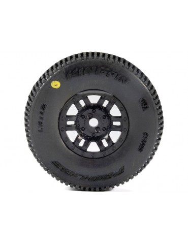 Pro-Line 1/16 King Pin Front/Rear Tires MTD 12mm Black Split Six (4): MOJAVE GROM