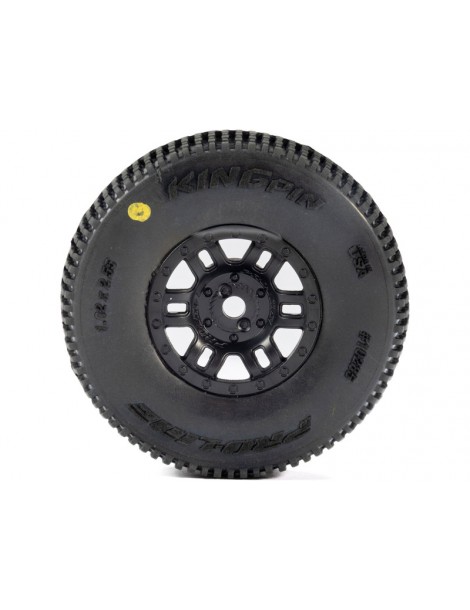 Pro-Line 1/16 King Pin Front/Rear Tires MTD 12mm Black Split Six (4): MOJAVE GROM