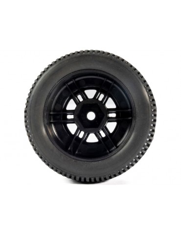Pro-Line 1/16 King Pin Front/Rear Tires MTD 12mm Black Split Six (4): MOJAVE GROM