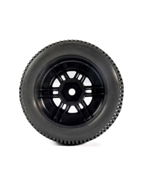 Pro-Line 1/16 King Pin Front/Rear Tires MTD 12mm Black Split Six (4): MOJAVE GROM
