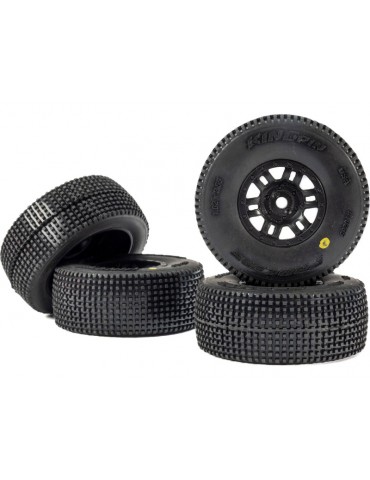 Pro-Line 1/16 King Pin Front/Rear Tires MTD 12mm Black Split Six (4): MOJAVE GROM