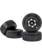Pro-Line 1/16 King Pin Front/Rear Tires MTD 12mm Black Split Six (4): MOJAVE GROM