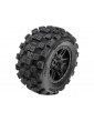 Pro-Line Badlands Front/Rear Tires MTD 12mm Black Split Six (2): ARRMA MINI KRATON