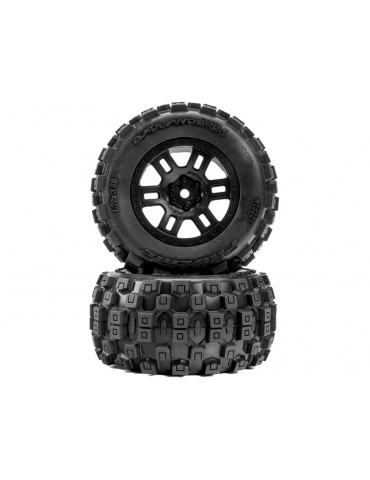Pro-Line Badlands Front/Rear Tires MTD 12mm Black Split Six (2): ARRMA MINI KRATON