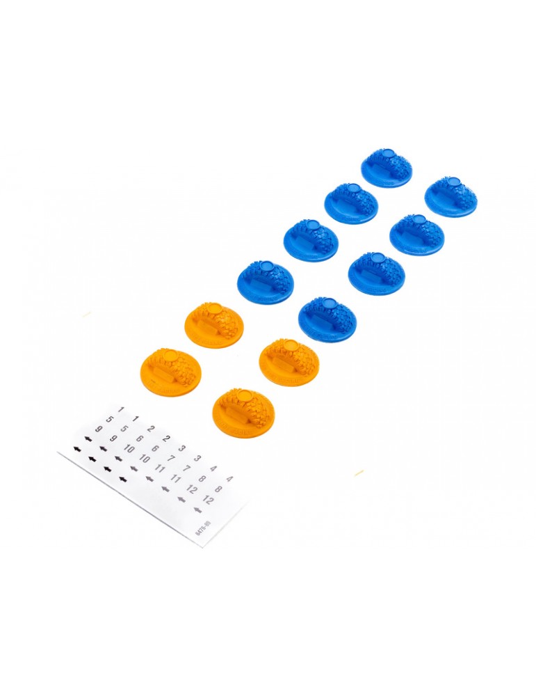 Pro-Line Gate Marker Set, Blue, Orange (12): Axial SCX30
