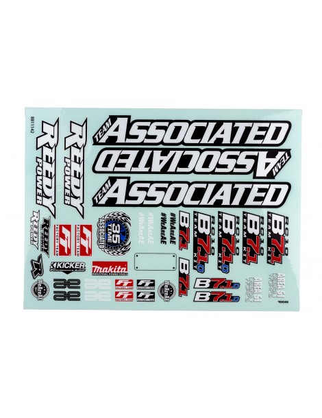 RC10B7.1 Decal Sheet