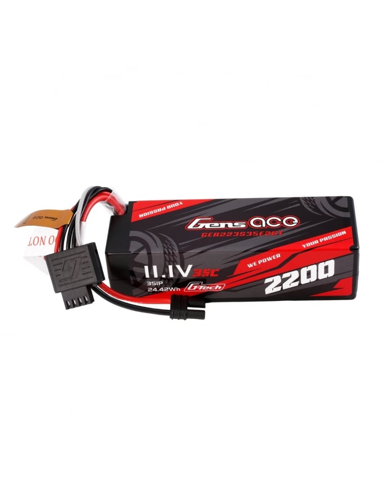 Akumuliatorius Gens ace 2200mAh 11.1V 3S1P 35C Lipo su IEC2 jungtimi-GEA223S35E2GT