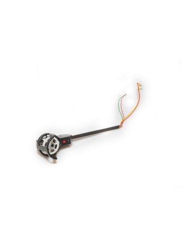 Motorset - Motor clockwise incl. connection rods, motor mount and LED red/red - LRP H4 Gra