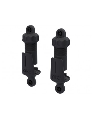 Arrma Shock Set Bore: 11mm, Length: 70mm, Piston: 2x1.3mm, Oil: 2000cSt, Black with Bump Stop